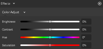 Color adjust interface