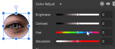 Color adjust in action