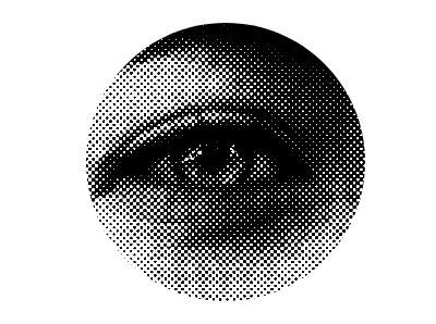 Halftone with the dot screen effect