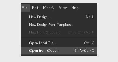 File open from the cloud